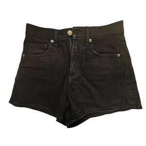 Universal Threads High-Rise Black Denim Shorts Sz 0 27" Inseam 3"